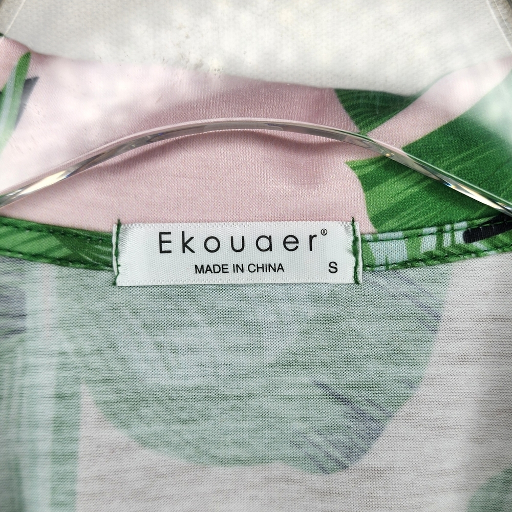 Ekouaer Banana Leaf "The Beverly Hills" Print Pajama Size Small - Picture 10 of 15
